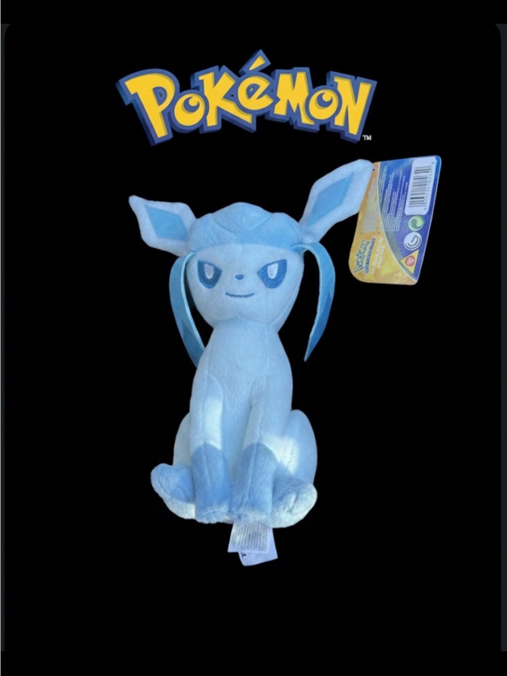 Glaceon Pokemon TOMY Plush Eevee Evolution Blue Stuffed Nintendo Figure New